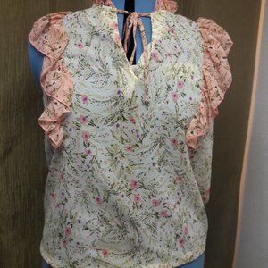 Studio B By Bobeau Cream Pink Lavendar Olive Green Large